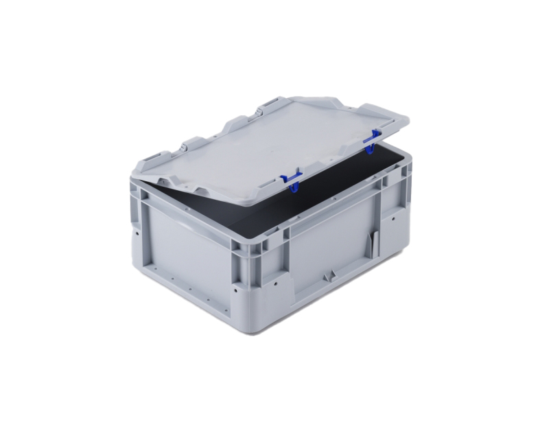 Víko 0076 Silverline 400x300 mm sklopné šedé, s panty a zámky